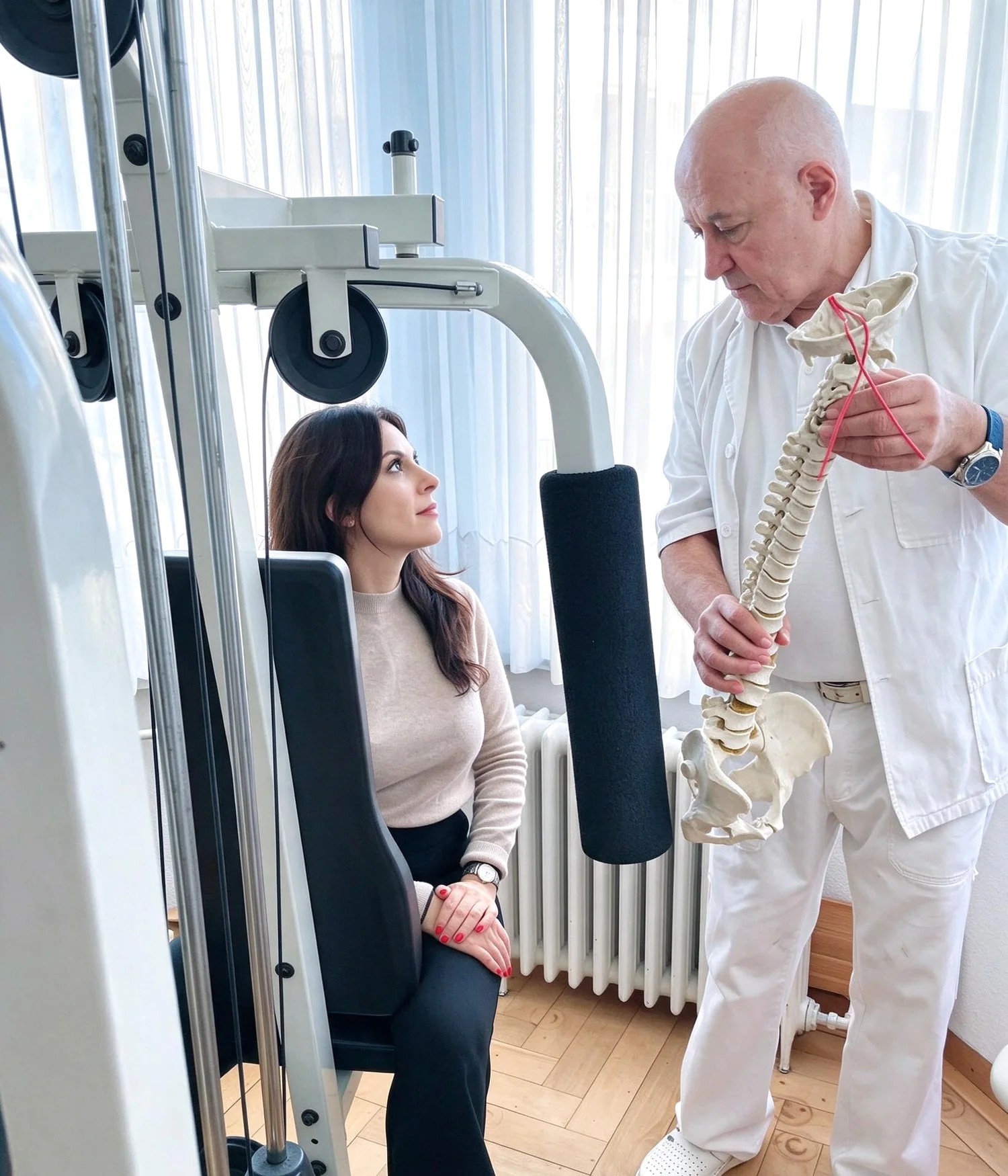 Physiotherapeut Rade Milosevic in der Praxis an der Seebahnstrasse